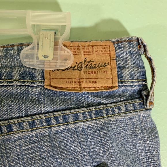Levi Strauss signature light wash stretch low rise boot baggy cut jeans Sz 10 - Picture 3 of 7
